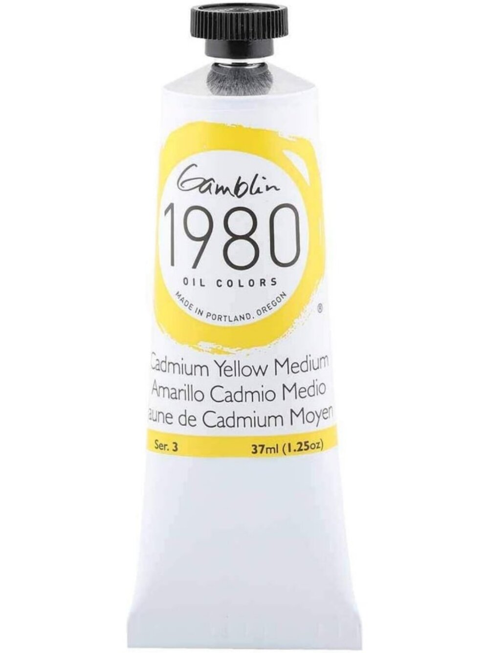 Cadmium Yellow Medium Oil Paint 37ml - Vibrant Color for Artists & Crafts